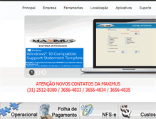 Tablet Screenshot of maximus-mg.com.br
